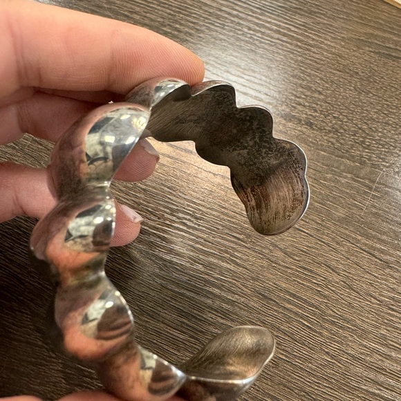 925 TAXCO MEXICO Sterling silver cuff bracelet - Picture 7 of 8